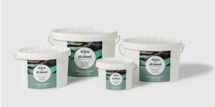 3 pots de peinture Eco Premium satin vendue par Natur'Ologis, magasin revendeur à Brunstatt-Mulhouse