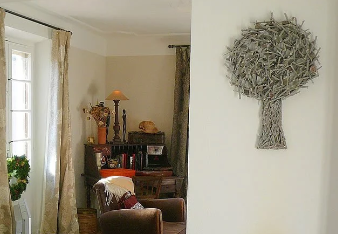 Enduit intérieur à la chaux - Exemple de la teinte blanche dans une maison